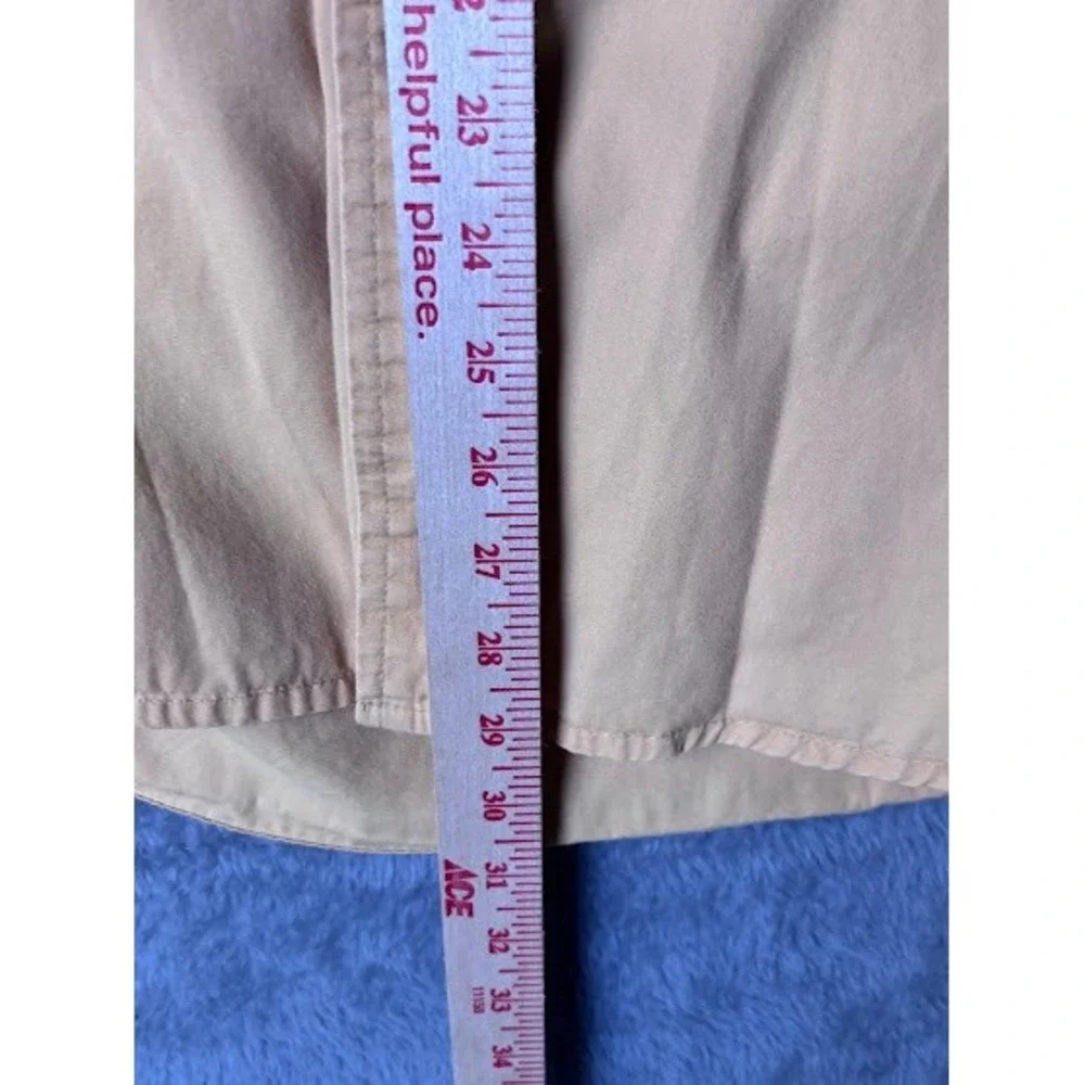 Saddlebred XL Button Down‎ Shirt Long Sleeve Peach Casual Menswear